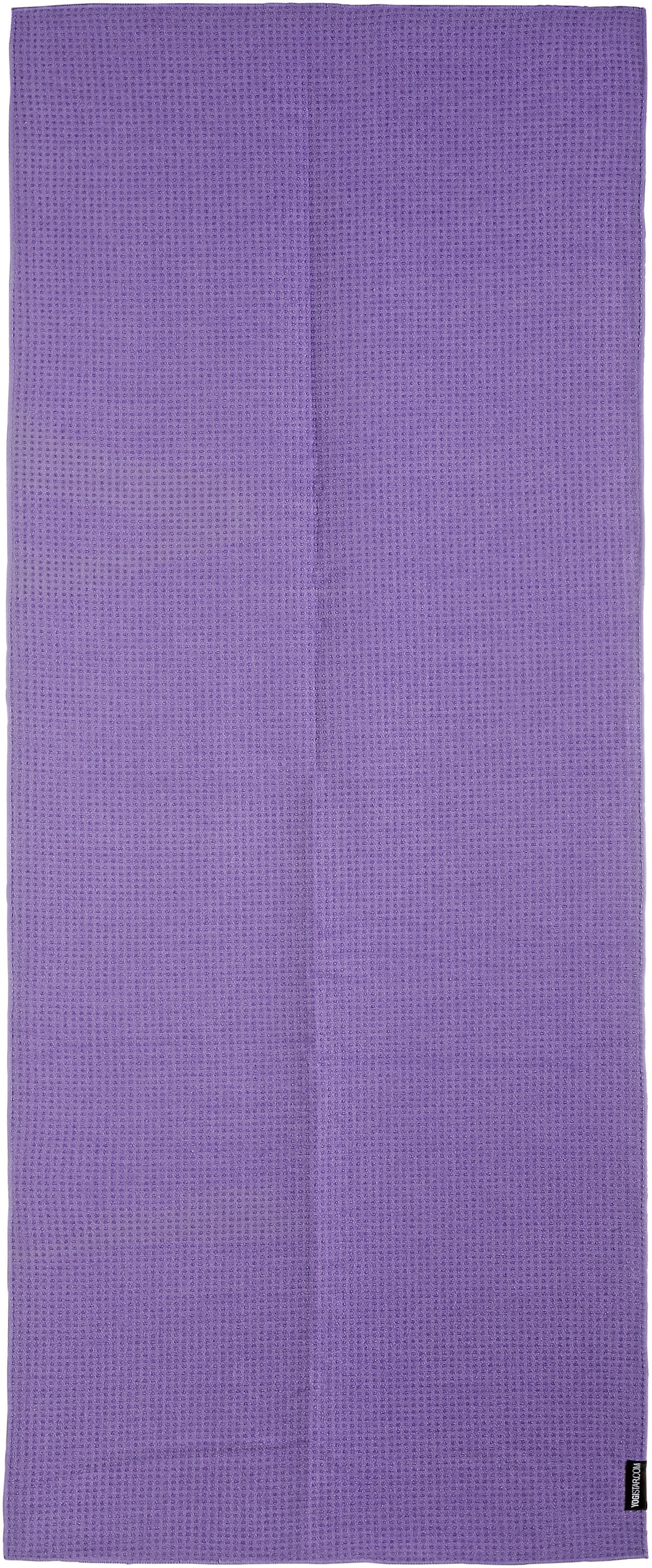 YOGISTAR.COM Mikrofaserhandtuch in Lila: Vorderseite