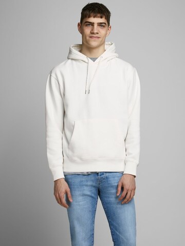 JACK & JONES Sweatshirt 'Soft' i vit: framsida