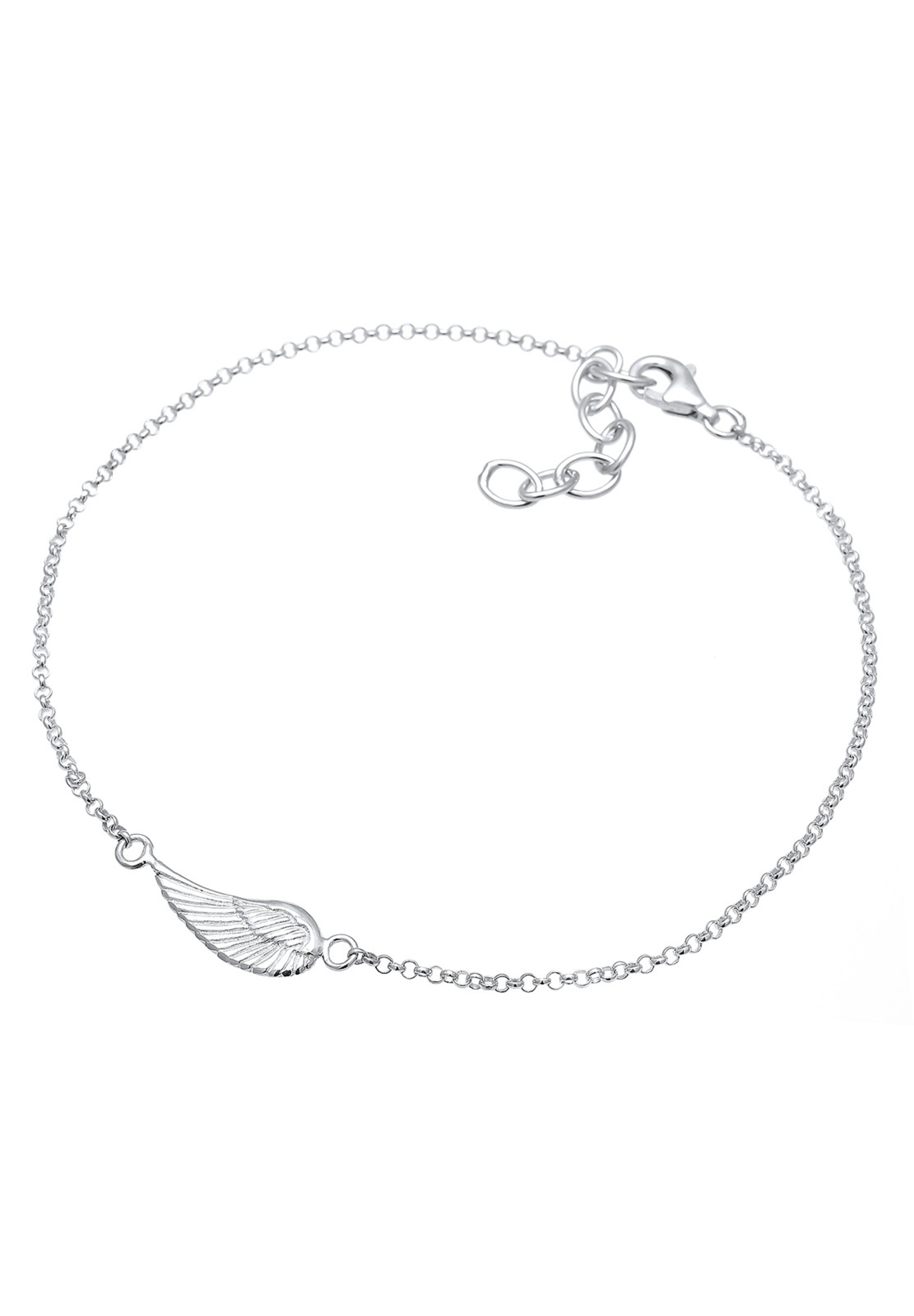 ELLI Voetsieraden 'Flügel' in Zilver