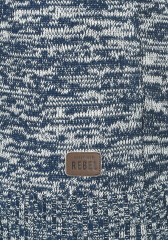 Redefined Rebel Gebreid vest 'Miles' in Blauw