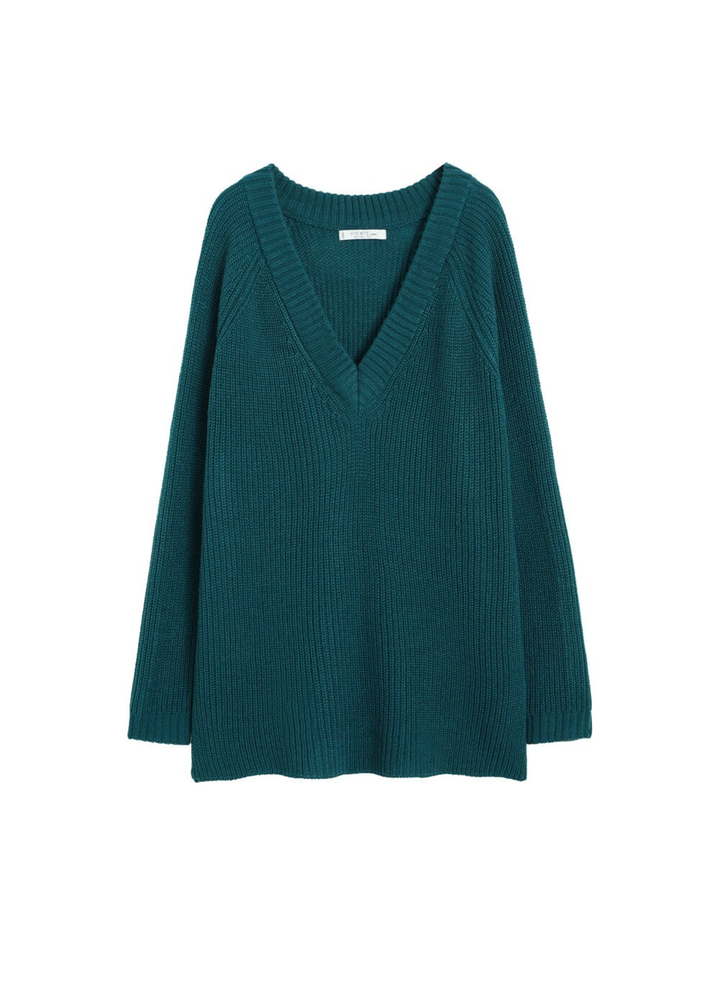 VIOLETA by Mango - Pullover 'Valen' in petrol