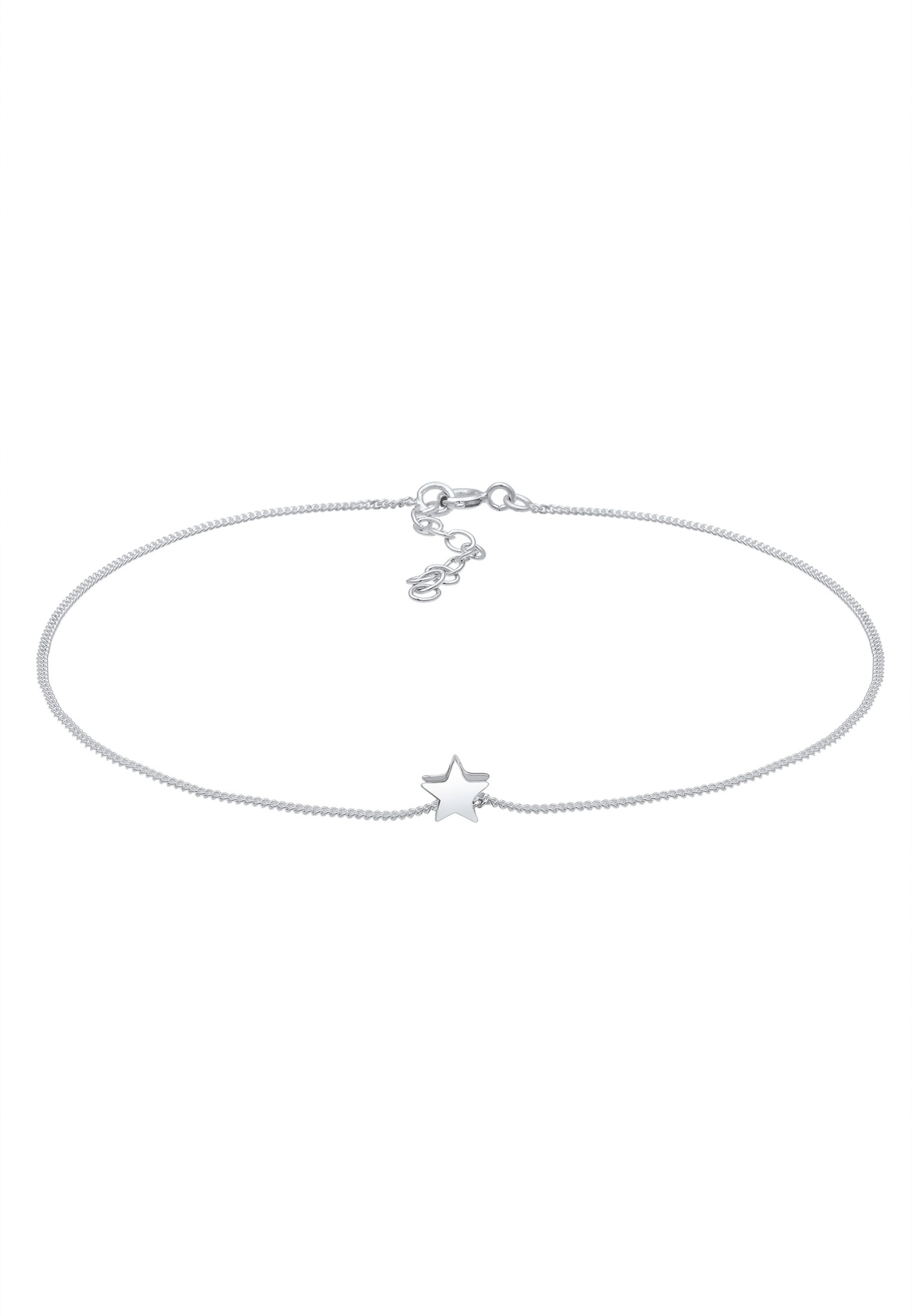 ELLI Foot jewelry 'Sterne' in Silver: front