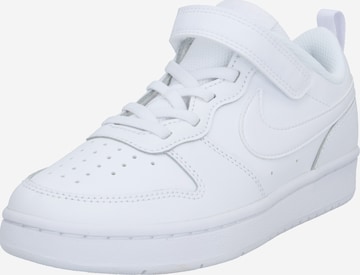 Baskets 'Court Borough 2' Nike Sportswear en blanc : devant