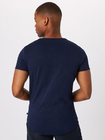 T-Shirt QS en bleu : derrière