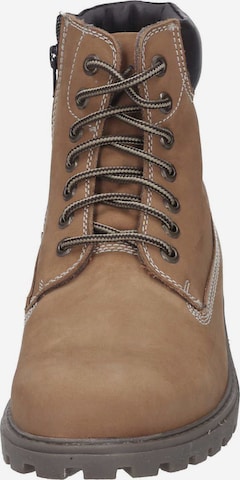 MANITU Lace-Up Boots in Brown