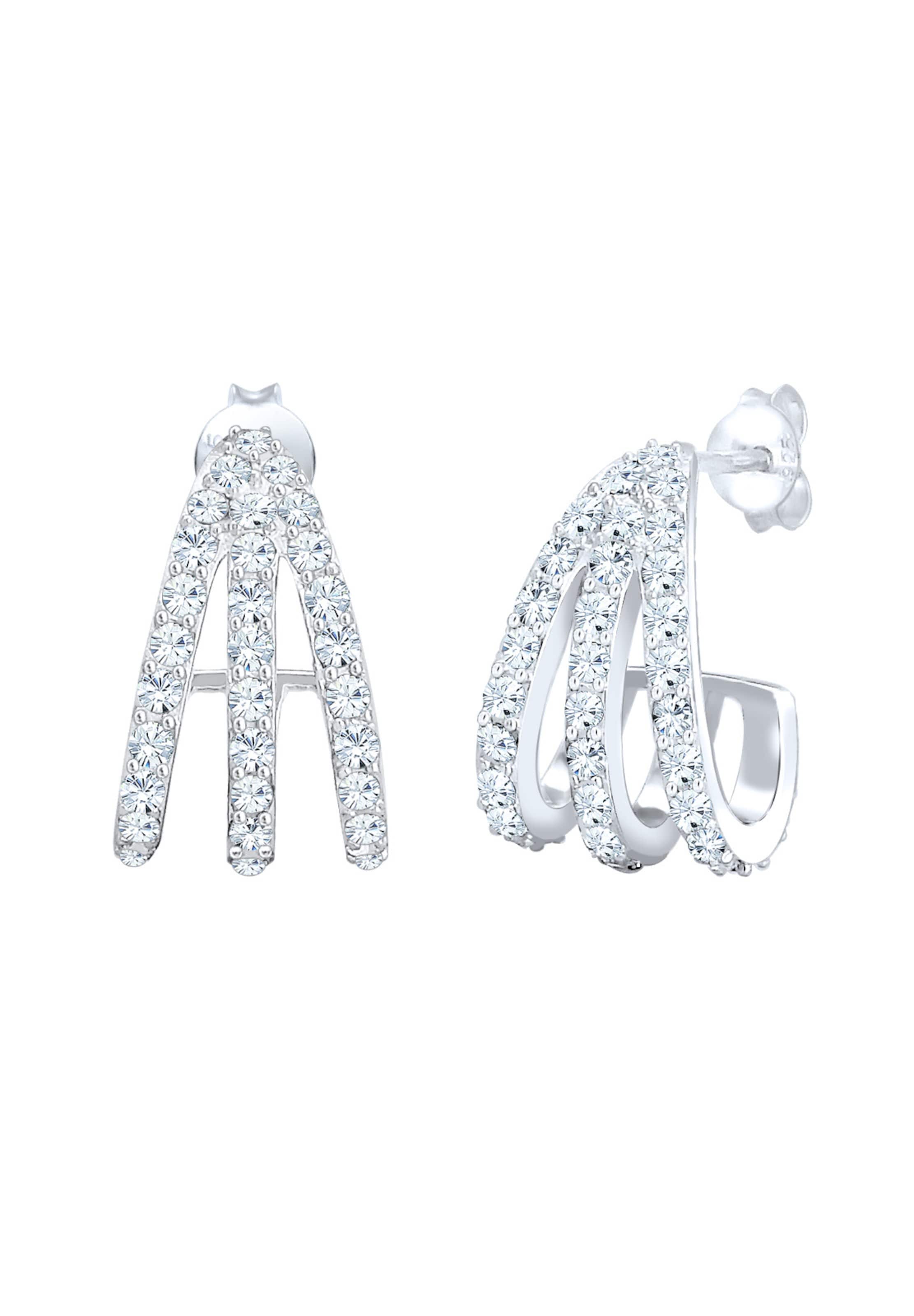Boucles d'oreilles ELLI en argent : devant
