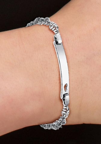 AMOR Bracelet in Silver: front