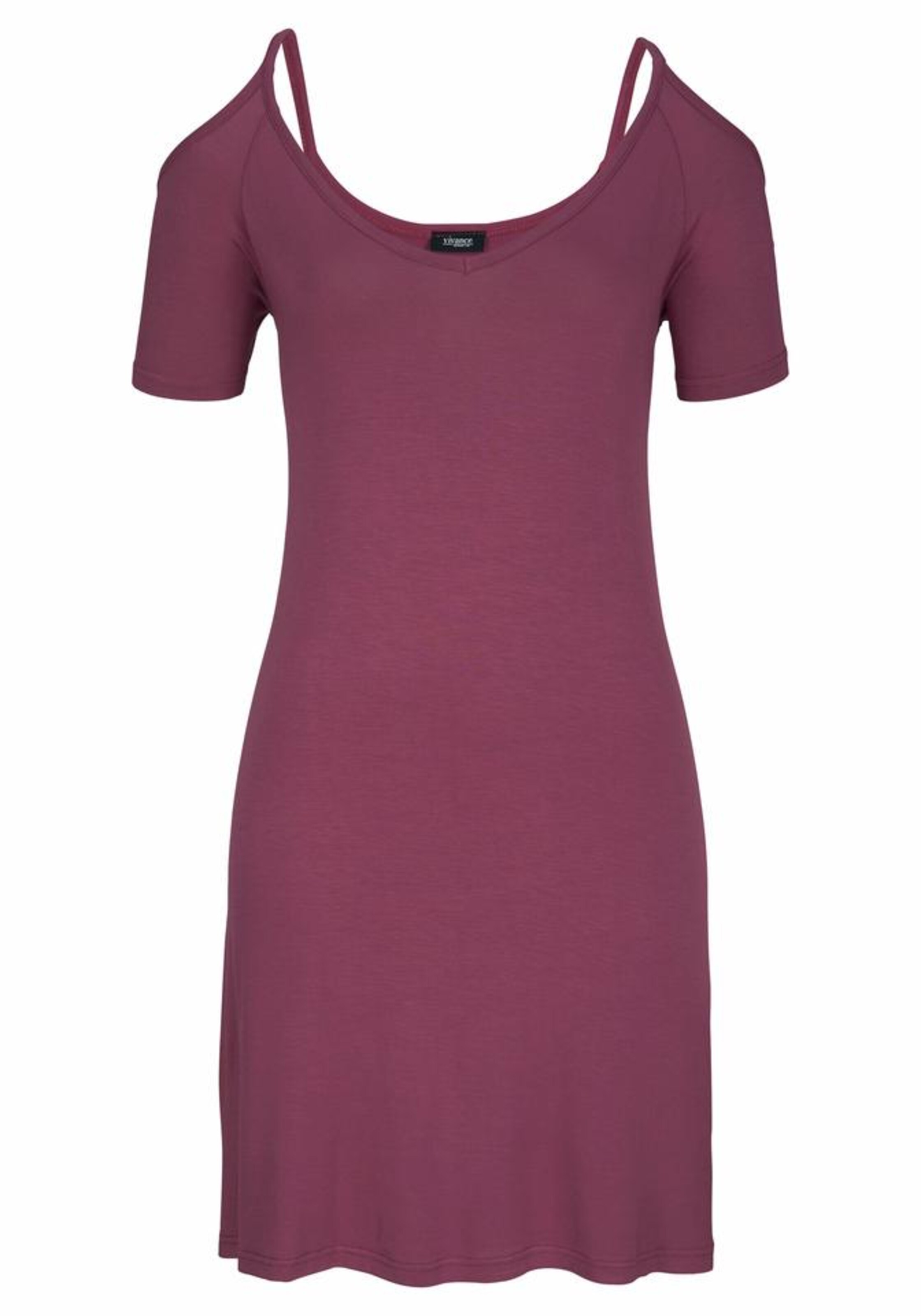 VIVANCE - Dreams Nachthemd mit Cut Out Shoulders in mauve