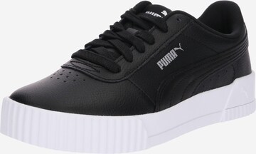 Baskets basses PUMA en noir : devant