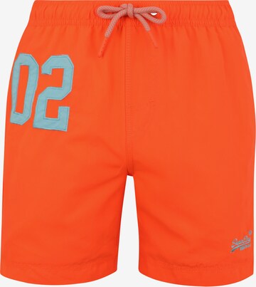 Superdry Zwemshorts 'Water' in Oranje: voorkant