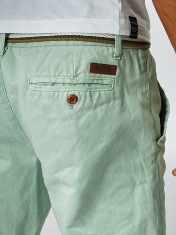 INDICODE JEANS Regularen Chino hlače 'Royce' | zelena barva