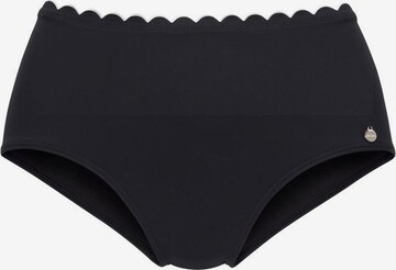 LASCANA Bikini Bottoms in Black: front