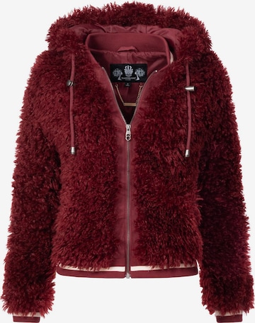 MARIKOO Between-Season Jacket 'Puderzuckerwölkchen' in Red: front