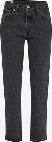 LEVI'S ® Jeans '501® Crop' in Zwart: voorkant