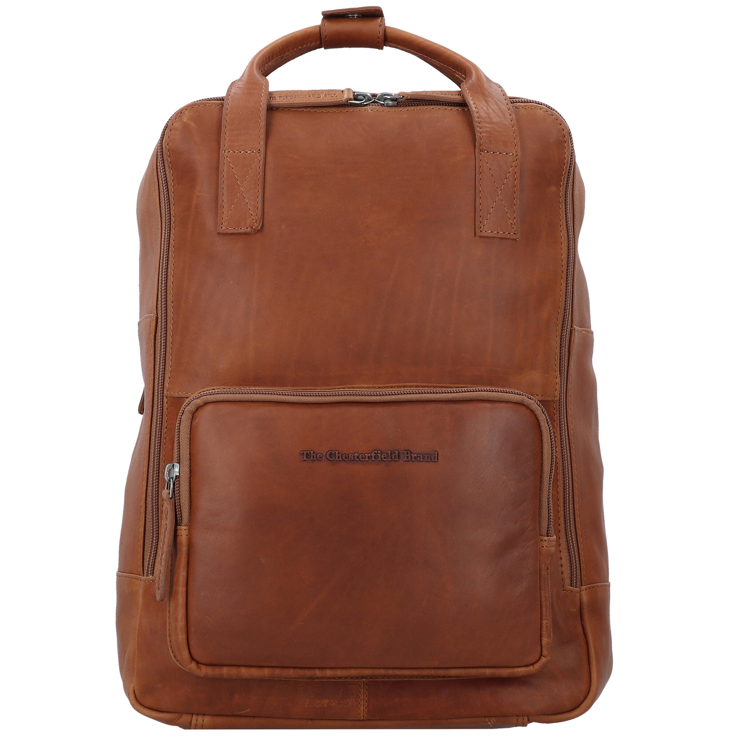 The Chesterfield Brand Rucksack 'Belford' in Braun: Vorderseite