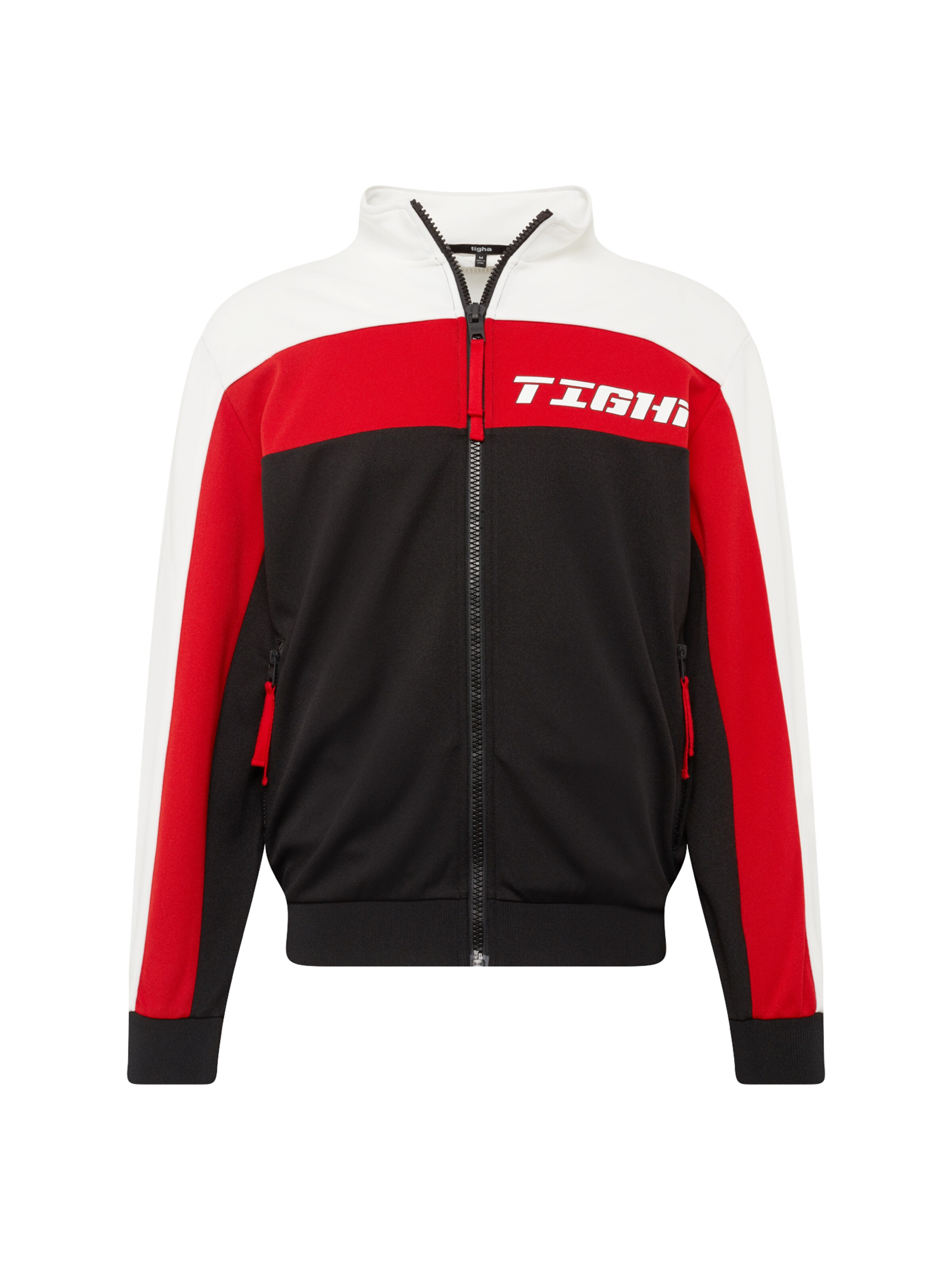 tigha - Sweatvest 'Iwo' in de kleur Rood