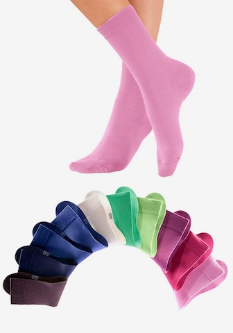 H.I.S Regular Socks in Pink: front