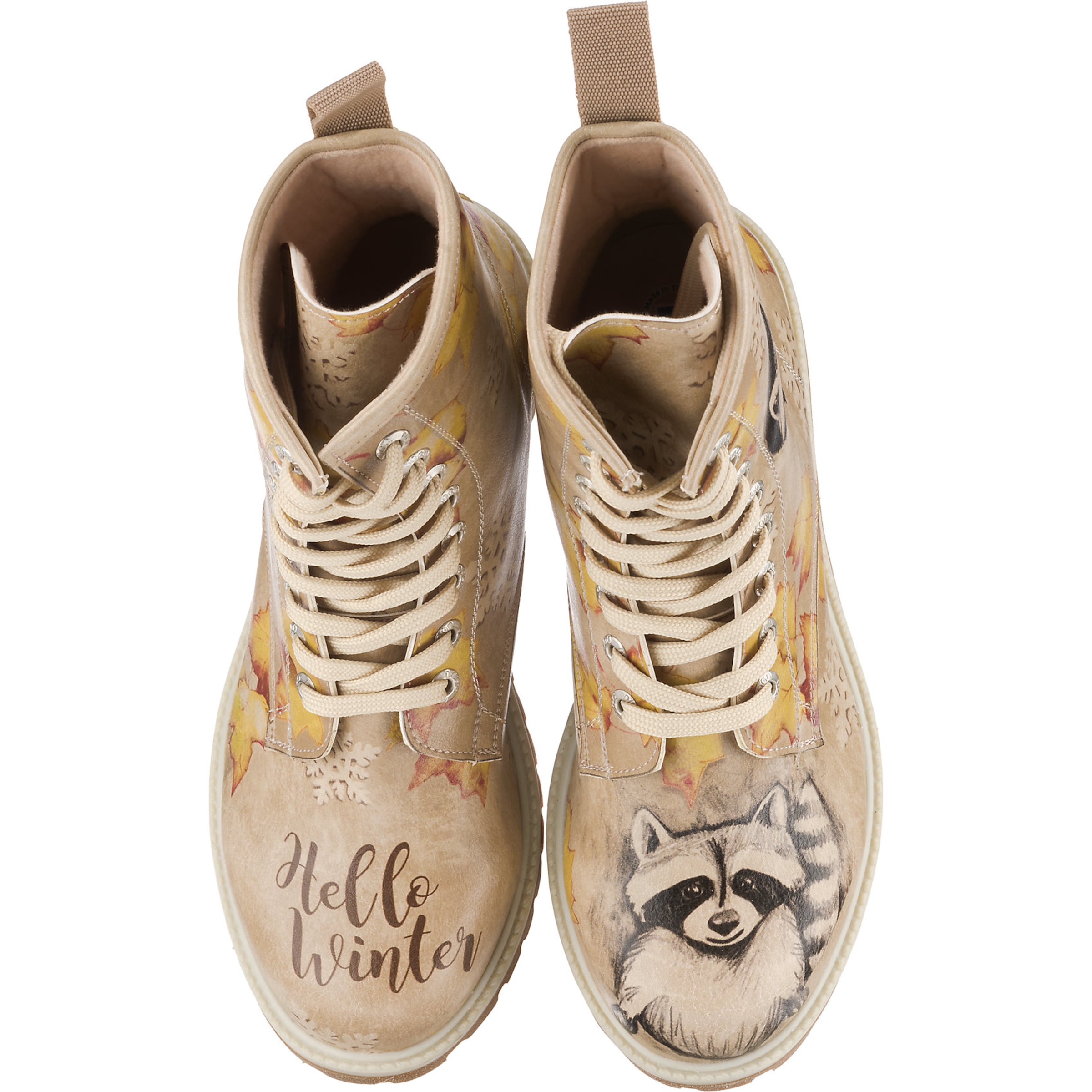 DOGO Stiefelette 'Raccoon' in Beige
