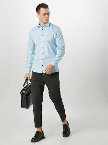 OLYMP Slim Fit Hemd 'No.6' in Blau
