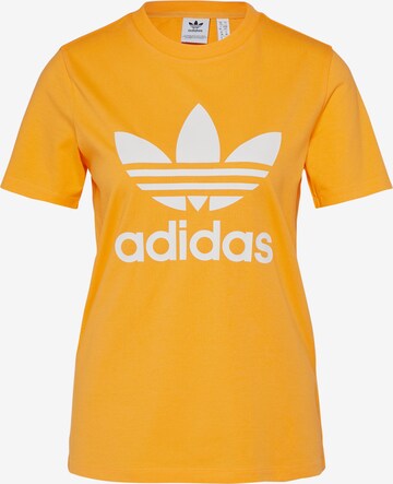 ADIDAS ORIGINALS Shirt 'Trefoil' in Oranje: voorkant