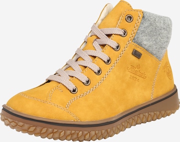 Bottines à lacets Rieker en jaune : devant