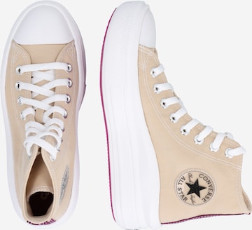 CONVERSE Hög sneaker i beige