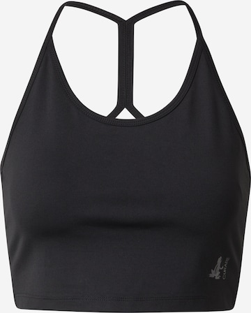 CURARE Yogawear - Soutien de desporto em preto: frente