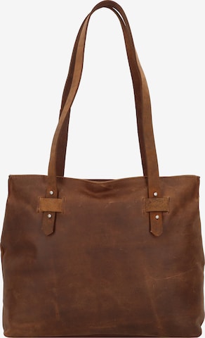 Harold's Shoulder Bag 'Antik' in Brown: front