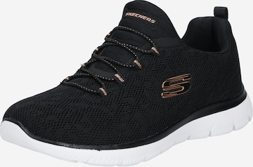 SKECHERS Низкие кроссовки 'Summits' в Черный: спереди