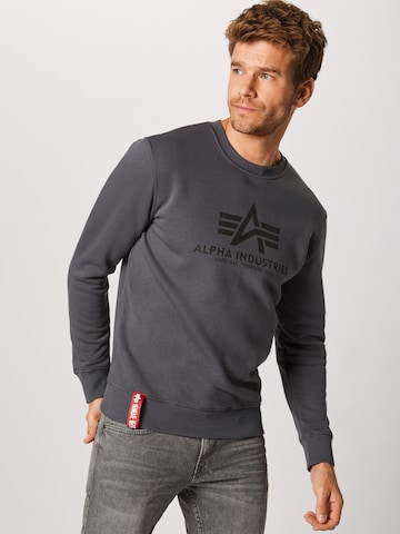 pelēks ALPHA INDUSTRIES Sportisks džemperis