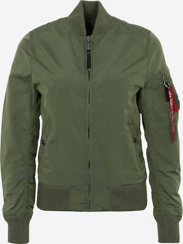 ALPHA INDUSTRIES Between-Season Jacket 'MA-1 TT' in Green: front