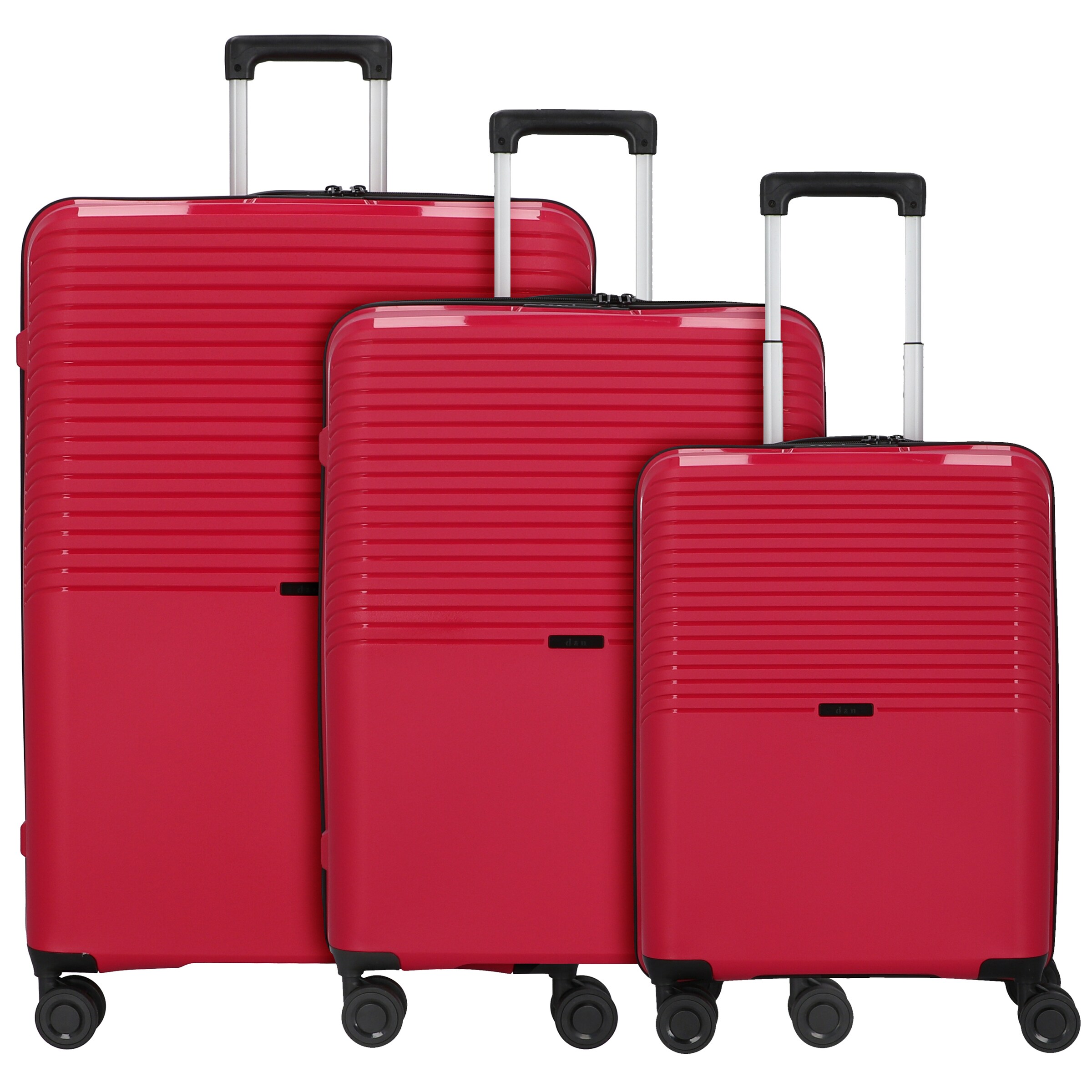 Set di valigie 'Travel Line 4000' di D&N in rosso: frontale