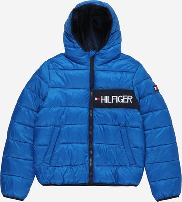 TOMMY HILFIGER Winter Jacket 'Essential' in Blue: front