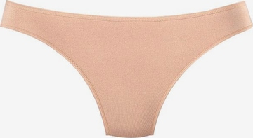 LASCANA Thong in Beige: front