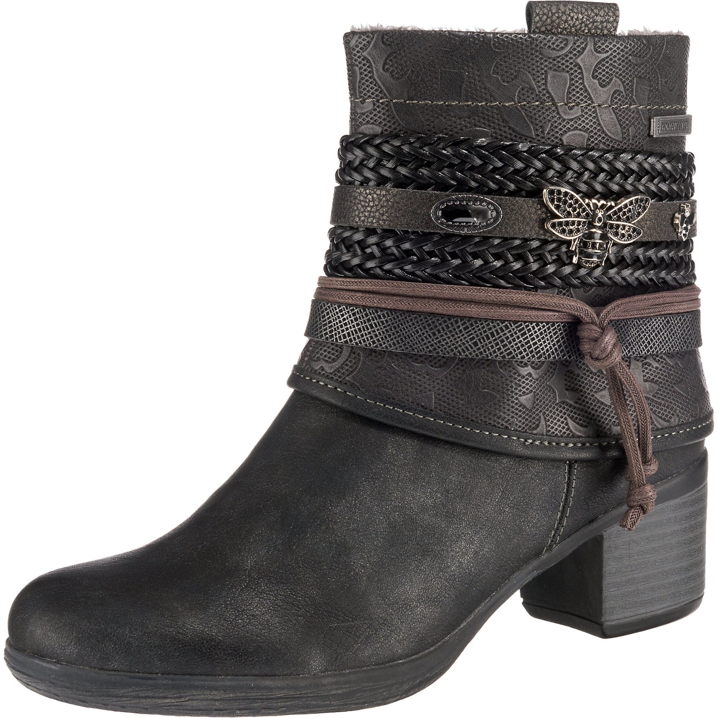 Dockers by Gerli - Enkellaarsjes in de kleur Zwart