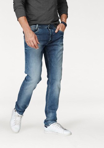 Pepe Jeans Slimfit Jeans 'Hatch' i blå: framsida