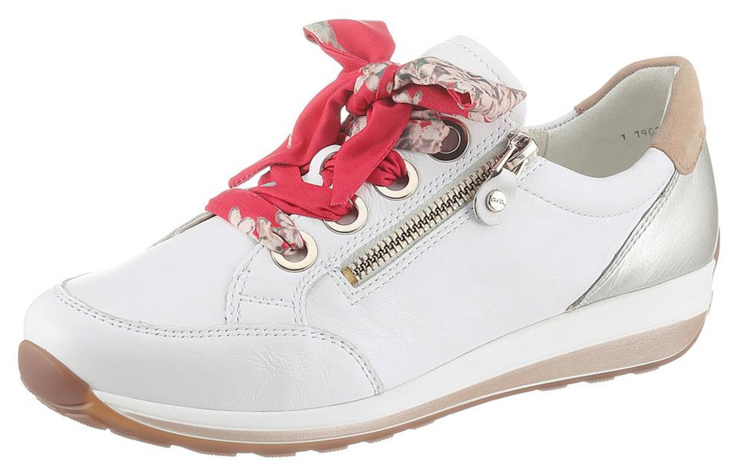 Sneaker bassa 'Osaka' di ARA in bianco: frontale