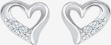 Boucles d'oreilles 'Herz' Elli DIAMONDS en argent : devant