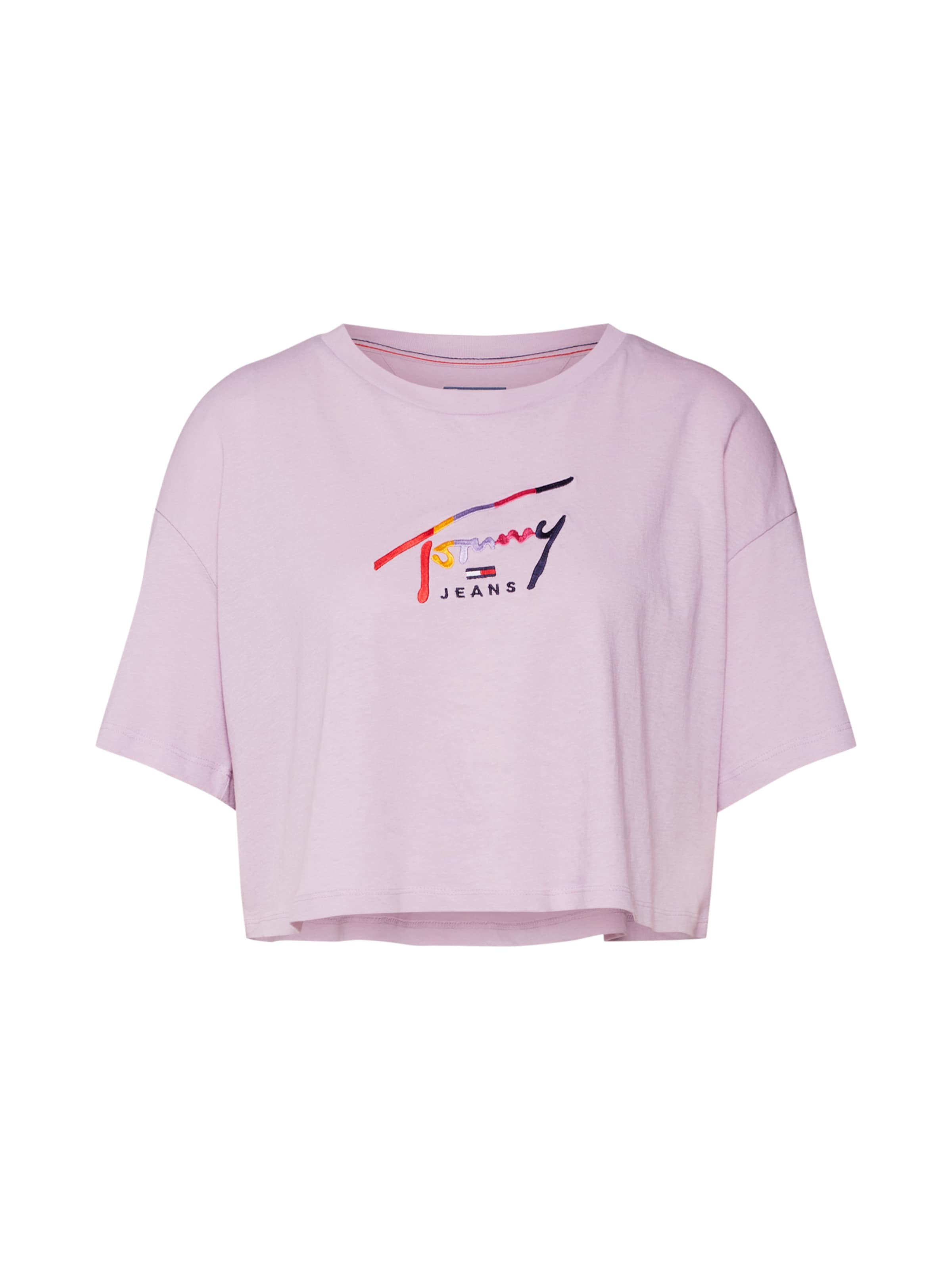 Tommy Jeans - Oversized shirt 'TJW CROPPED TOMMY SCRIPT TEE' in de kleur Sering