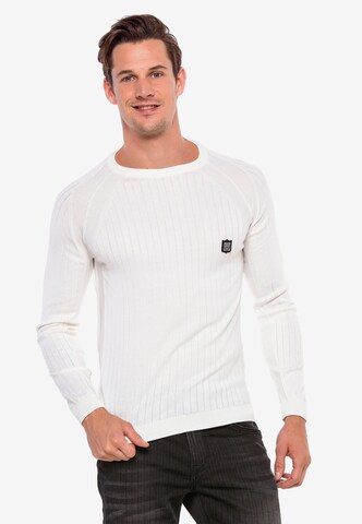 CIPO & BAXX Pullover in Weiß