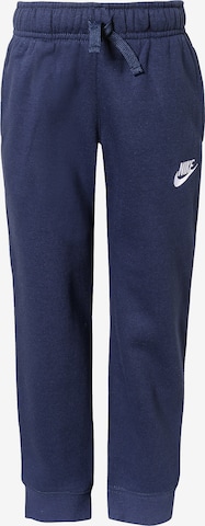 Nike Sportswear Tapered Pants 'Club' in Blue: front