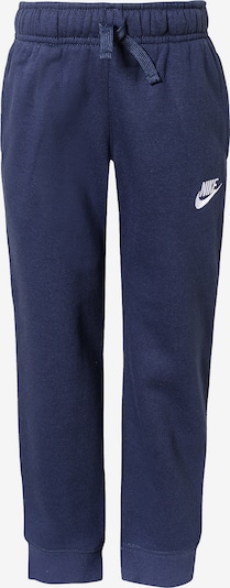 Nike Sportswear Broek 'Club' in de kleur Navy / Wit, Productweergave