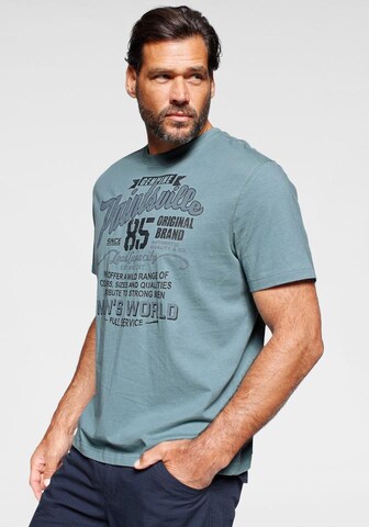 Man's World T-shirt in Blau: Vorderseite