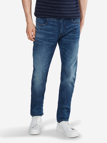 Coupe slim Jean 'D-Staq' G-Star RAW en bleu : devant