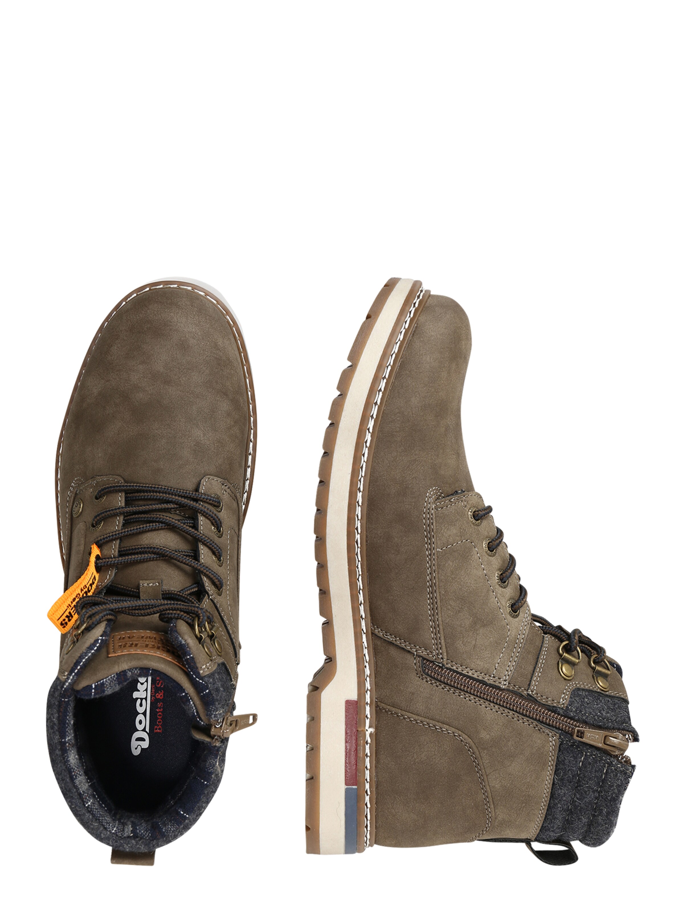 Dockers by Gerli Schnürboots in Grün