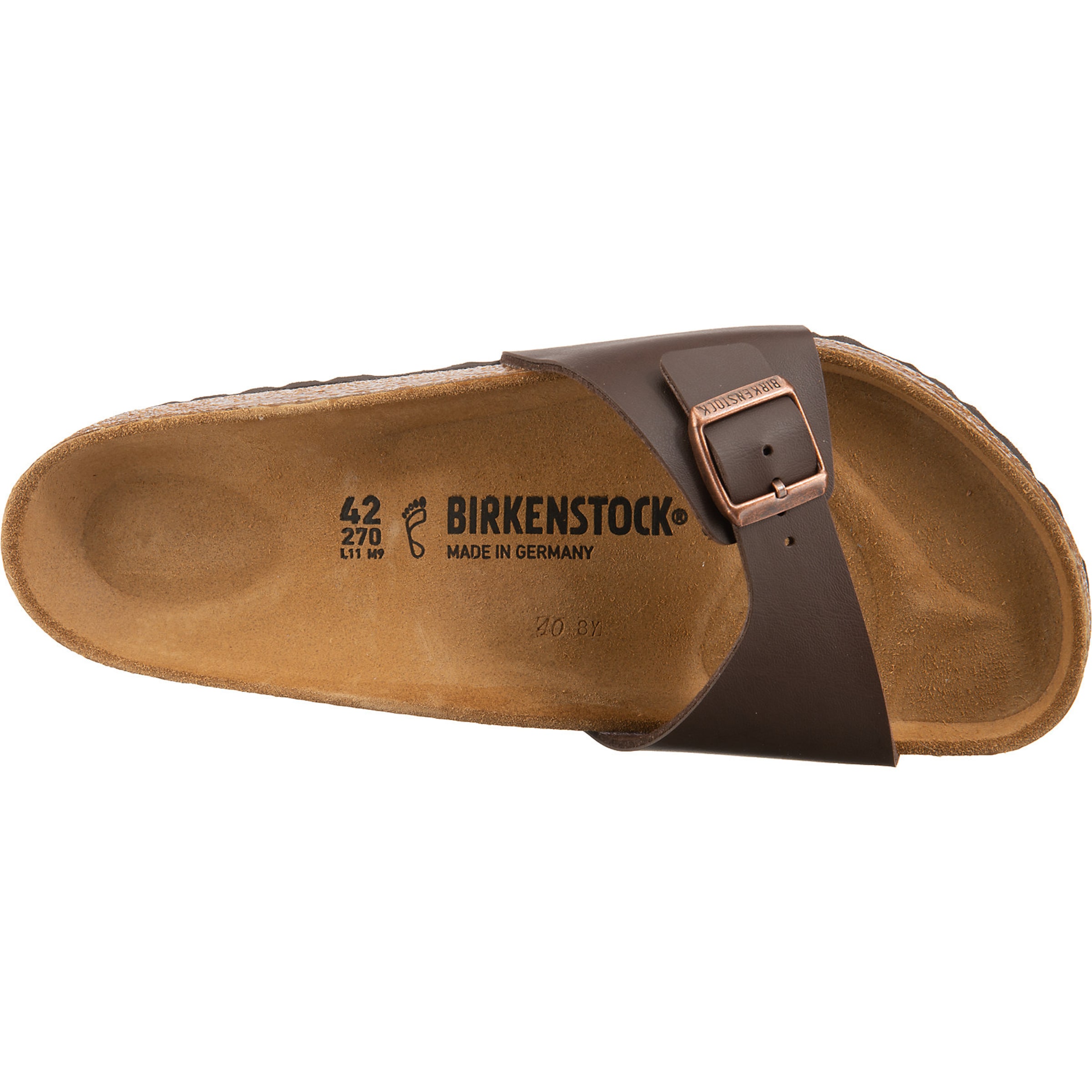 BIRKENSTOCK Žabky 'Madrid' – hnědá