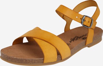 COSMOS COMFORT Sandals in Yellow: front