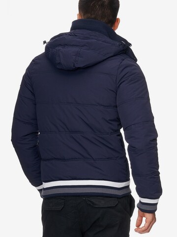 INDICODE JEANS Winterjas ' Marlon ' in Blauw