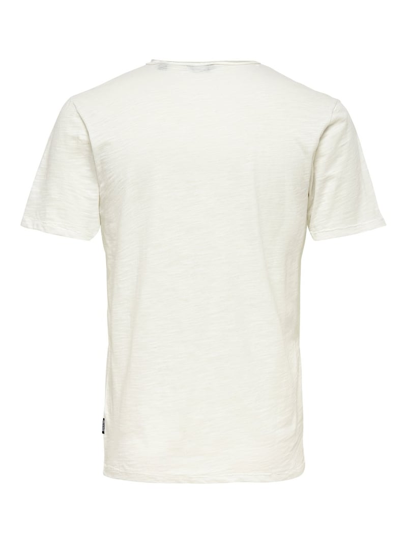 Only & Sons Classic t-shirts Mottled White