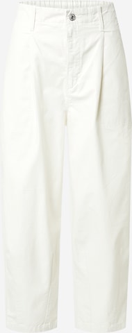 LEVI'S ® Loose fit Pleat-front trousers 'Utility PLeated Balloon' in White: front